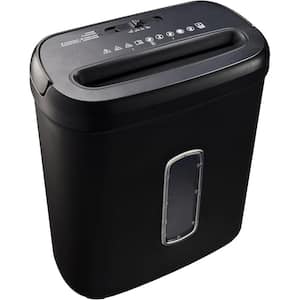 8-Sheet Cross Cut Paper Shredder and Credit Card Shredder-Black