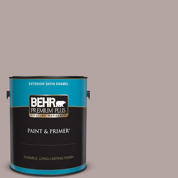 BEHR PREMIUM PLUS 1 gal. Home Decorators Collection #HDC-NT-19 Lavender Suede Satin Enamel Exterior Paint & Primer