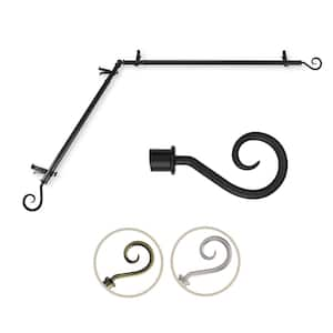 Wrought Iron Corner Curtain Rods