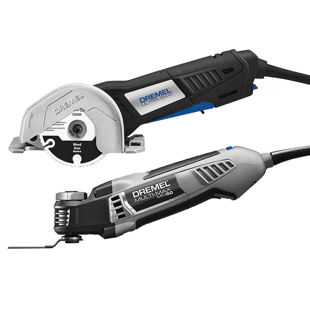 Dremel Multi-Max 5 Amp Variable Speed Corded Oscillating Multi-Tool with Ultra-Saw Corded Compact Saw Tool MM50-01+US40-04 - The Home Depot