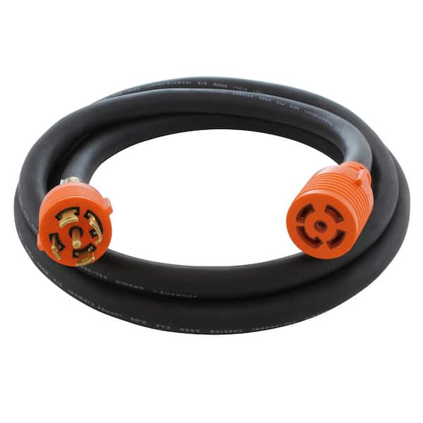 50 ft. SOOW 10/5 NEMA L21-30 30 Amp 3-Phase 120/208V Industrial Rubber Extension Cord