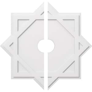 1 in. P X 22-1/4 in. C X 40 in. OD X 6 in. ID Axel Architectural Grade PVC Contemporary Ceiling Medallion, Two Piece