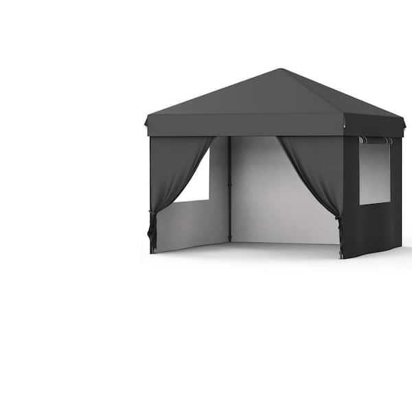 homfan 10 ft.x 20 ft. Pop Up Canopy Tent with 4 Sidewalls