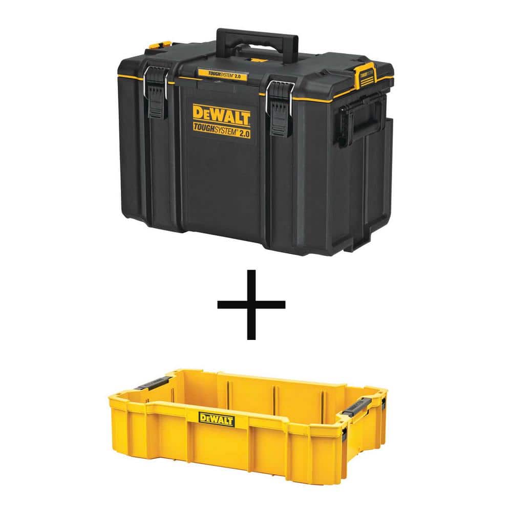 DEWALT TOUGHSYSTEM 2.0 22 in. Extra Large Tool Box and 2.0 Deep Tool Tray  DWST08400WST08120 The Home Depot