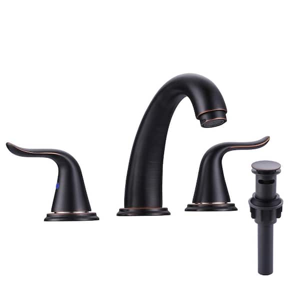 ARCORA Single Handle Brass Pull Down Sprayer Kitchen Faucet with Dual Function Setting in Gold Black