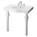 Milano 33.25 in. Console Table Combo in White
