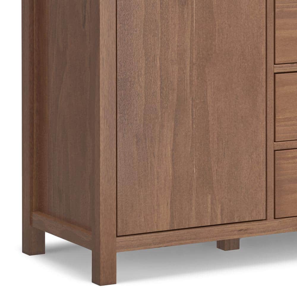 Hollander Medium Saddle Brown Solid Wood Sideboard Buffet