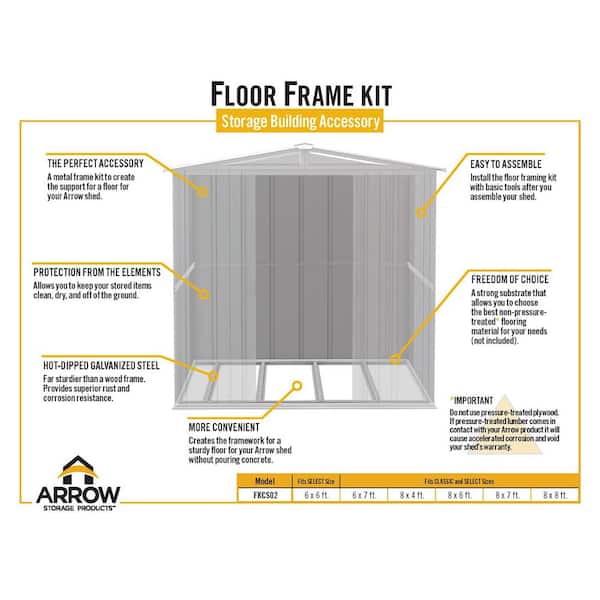 Arrow Floor Frame Kit For Classic Sheds