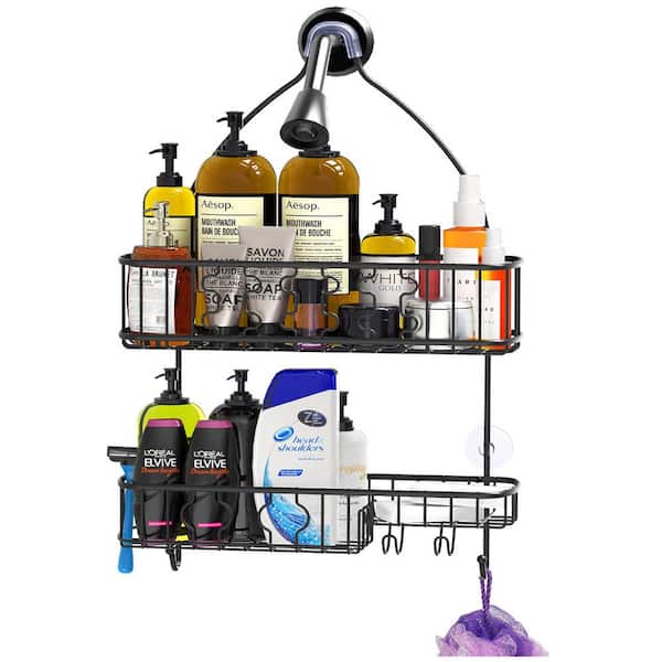Cubilan Hanging Mounted Bathroom Shower Caddy Over the Shower Door Storage  Rack with Towel Hooks and Soap Dish in Chrome HD-F86 - The Home Depot