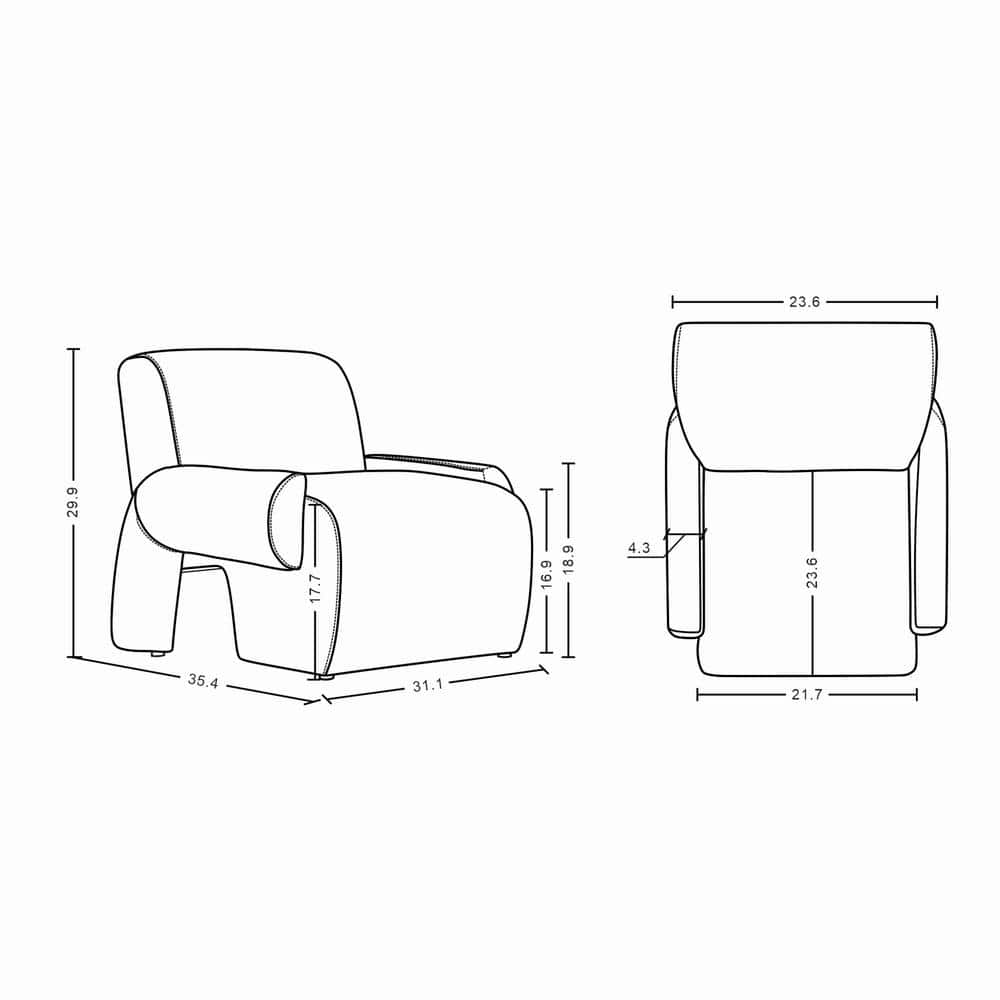 Olive Green Chenille 3-Piece Sofa and Accent Chairs Set