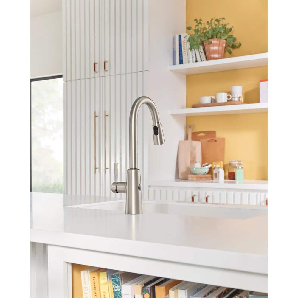 Stainless Steel Touchless Pull Down Kitchen Faucet with Spray