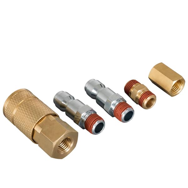 Husky 5-Piece 1/4 in. NPT x 3/8 in. Automotive-Style Quick