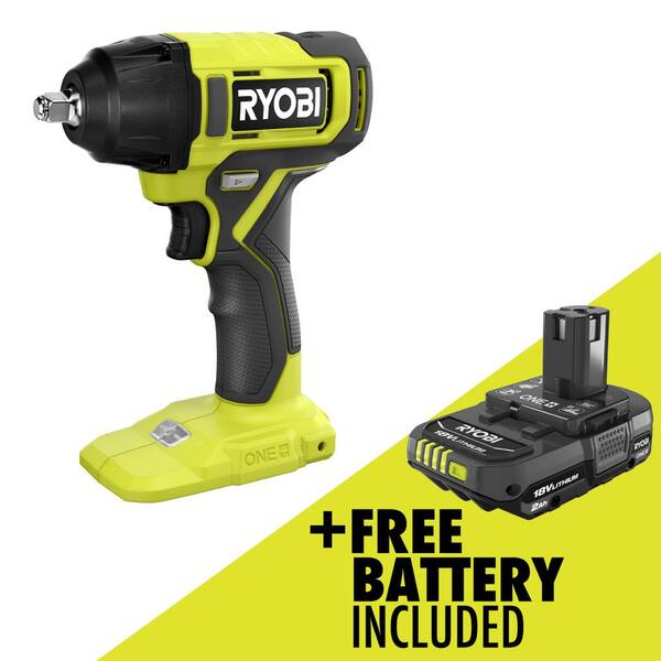 RYOBI ONE+ 18V Cordless 3/8 in. Impact Wrench with FREE 2.0 Ah Battery