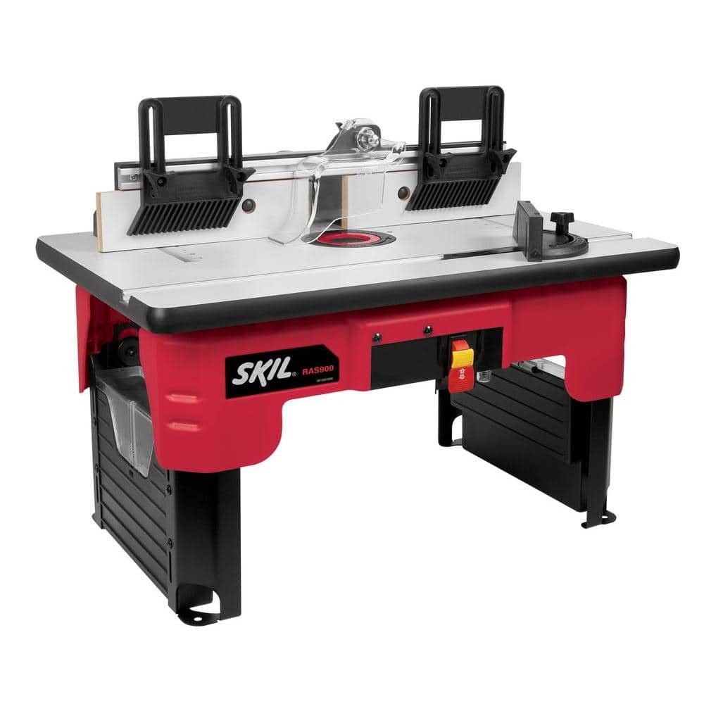 Skil Router Table with Folding Leg Design and Tall Fence Design RAS900  The Home Depot