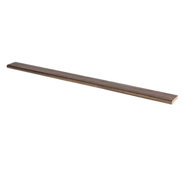Stairtek 0.75 in. x 3.5 in. x 48 in. Prefinished Mocha Red Oak Wood Stair Nosing