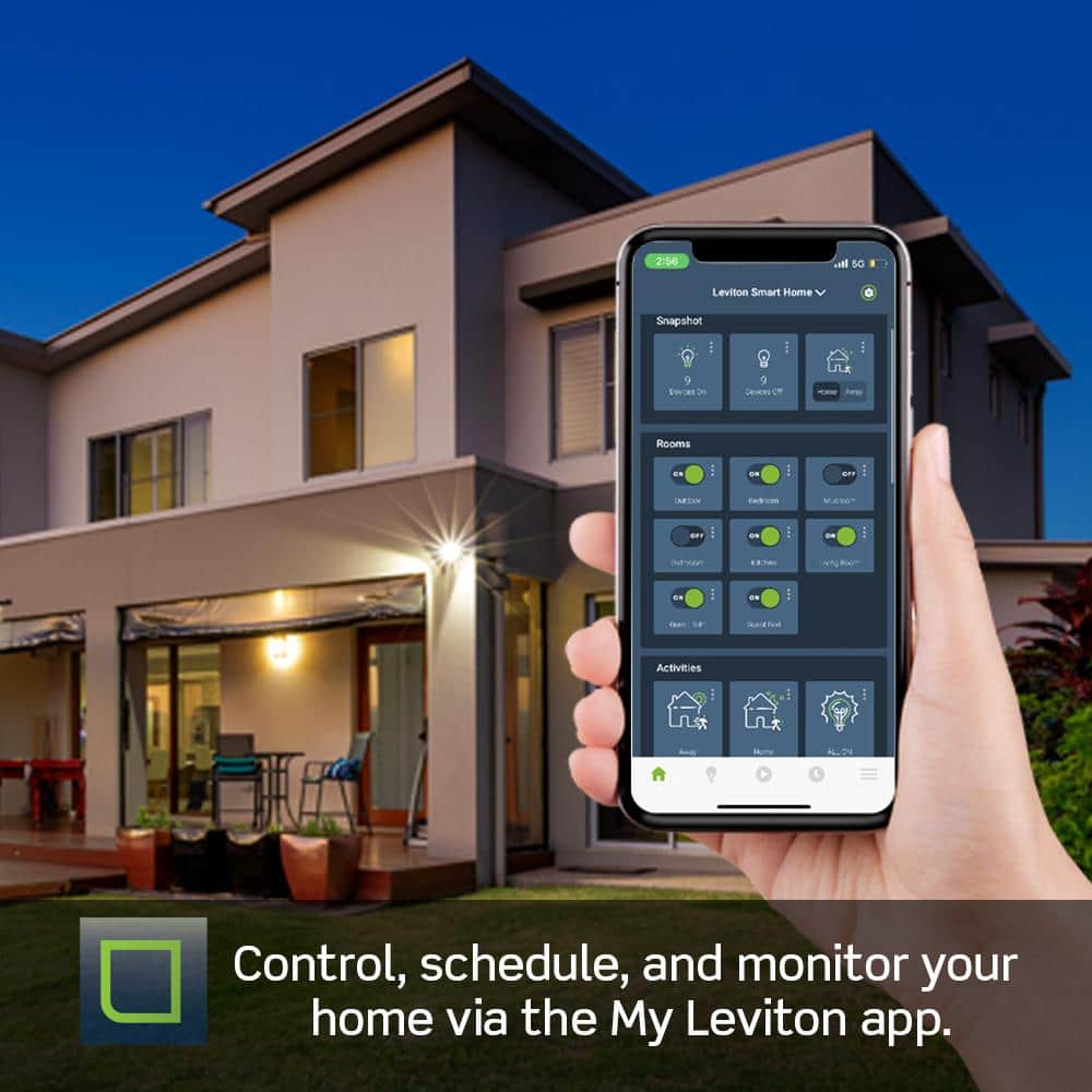 Leviton Decora Smart White Wi-Fi Fan Speed Controller with Timer