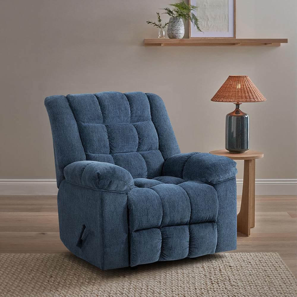 Margot Blue Chenille Manual Rocker Recliner price history on PriceWatchPro