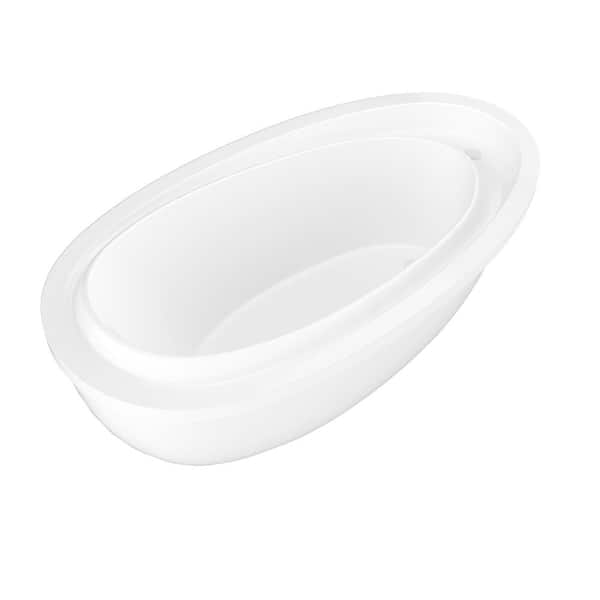 Universal Tubs Mystic 5 9 Ft Reversible Drain Bathtub In White Hd3871bs The Home Depot