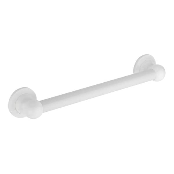 32 in. Rounded Style Grab Bar in White
