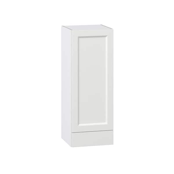 J COLLECTION 15 in. W x 40 in. H x 14 in. D Alton Painted Bright White Recessed Assembled Wall Kitchen Cabinet with a Drawer