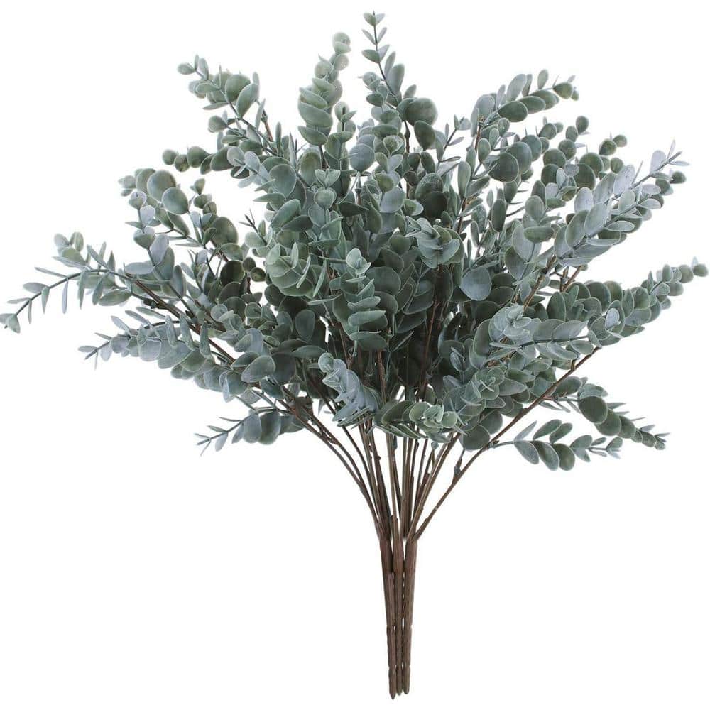 3-Pack Artificial Eucalyptus Stems Shrub Faux Eucalyptus Leaves Spray Artificial Greenery Stems Branches 17.7 in. Tall price history on PriceWatchPro