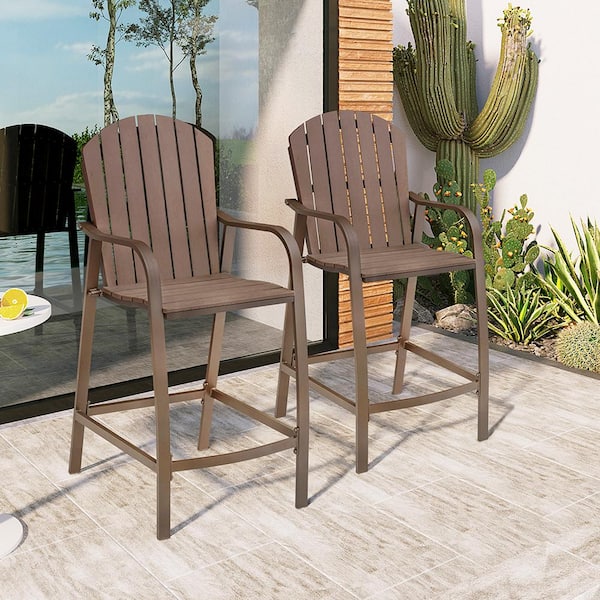 Crestlive Products Aluminum Outdoor Bar Stool (2-Pack)