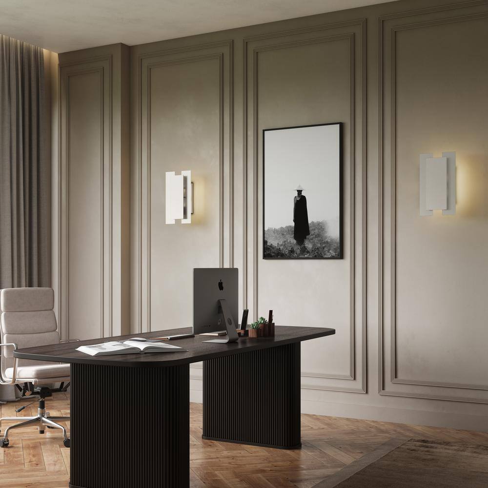 Brushed Nickel 2-Light Vertical/Horizontal Wall Sconce
