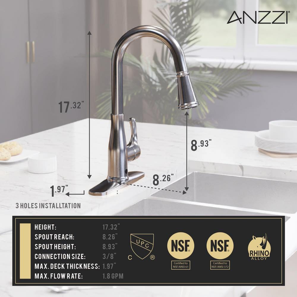 Stainless Steel Touchless Pull-Down Kitchen Faucet with Spray