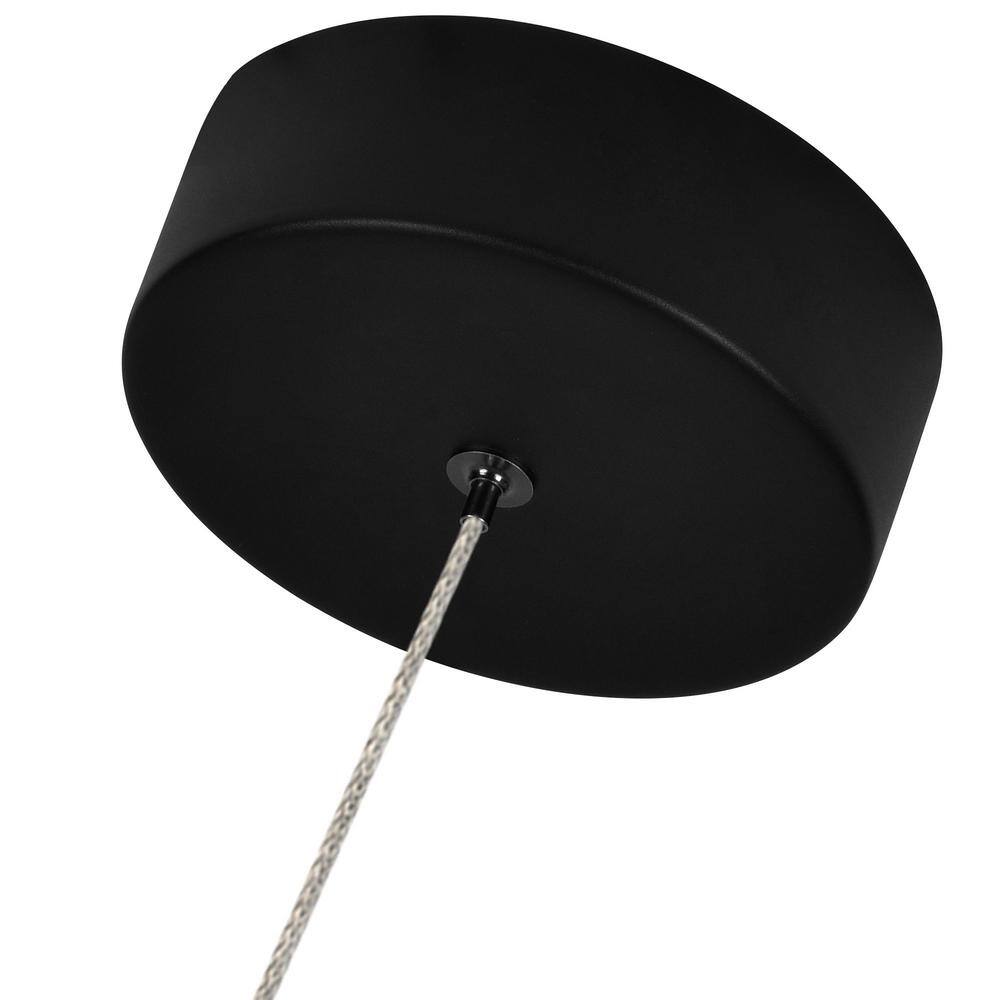 Roma Contemporary Gold LED Pendant Light with Glass Shade