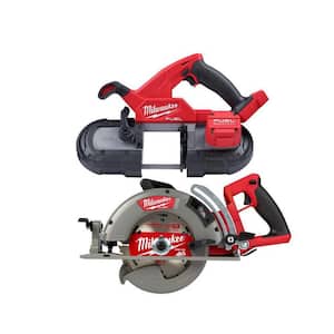M18 FUEL 18V Lithium-Ion Brushless Cordless Compact Bandsaw w/FUEL 7-1/4 in. Rear Circ Saw