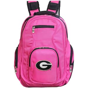 NCAA Georgia Bulldogs 19 in. Pink Laptop Backpack