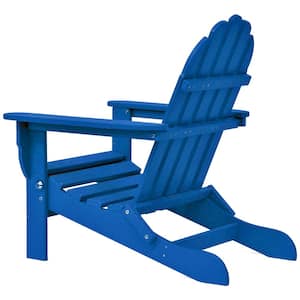 Icon Royal Blue 3-Piece Plastic Folding Adirondack Chat Set