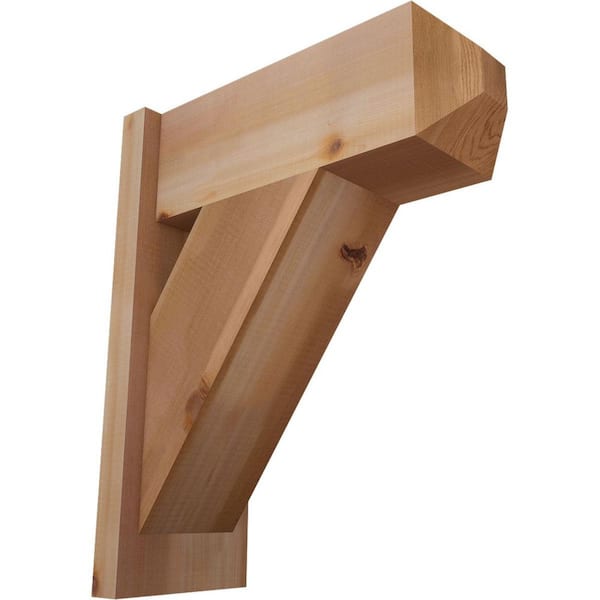 Ekena Millwork 8 in. x 22 in. x 18 in. Traditional Craftsman Smooth Western Red Cedar Outlooker