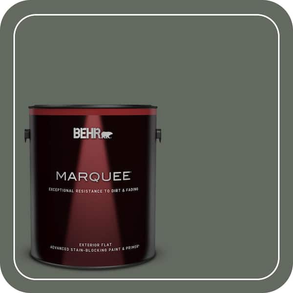 BEHR MARQUEE 1 gal. #N410-6 Pinecone Hill Flat Exterior Paint & Primer