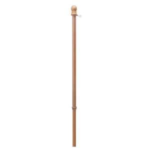 5 ft. Blonde Wood Flagpole with Anti-Wrap Ring