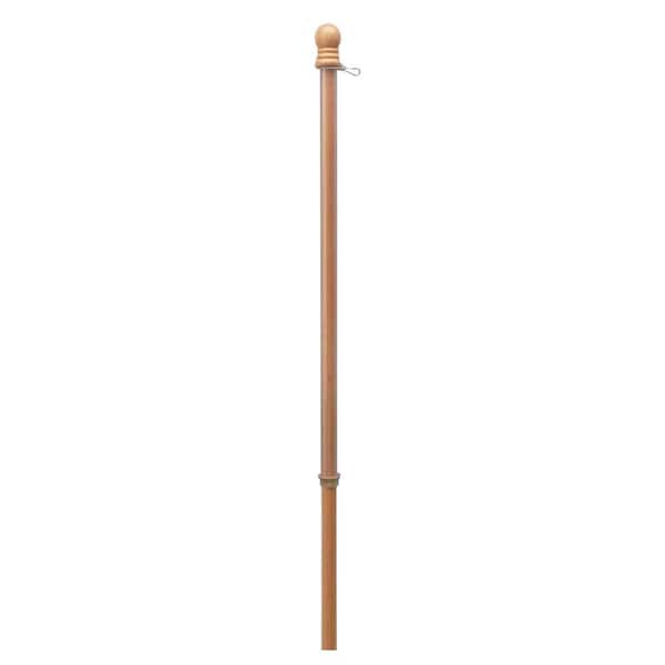 Valley Forge Flag 5 ft. Blonde Wood Flagpole with Anti-Wrap Ring