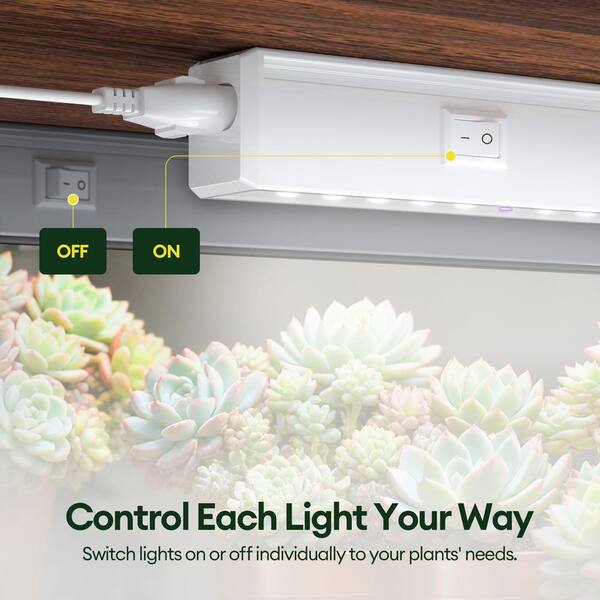 MayGrove 2 ft. Blue-Rich Full Spectrum 5000K T5 LED Grow Light