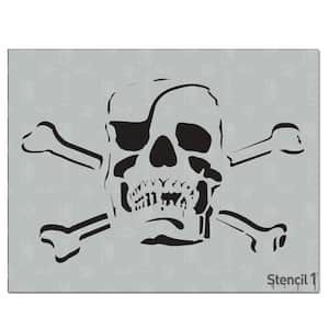 Jolly Roger with Eyepatch Stencil