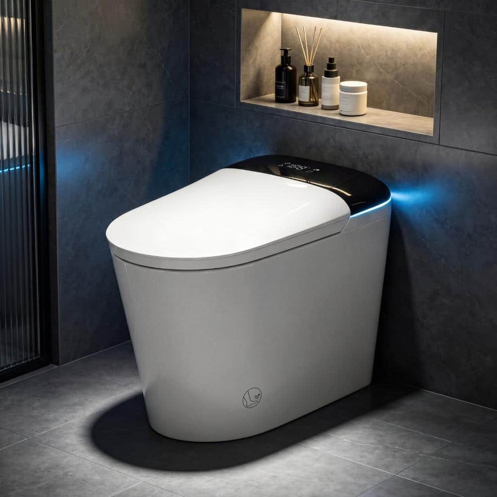 Smart tank bidet toilet,auto flush,soft-close seat.foot sensor,electric one-piece siphon dual flush bathroom fixture price history on PriceWatchPro