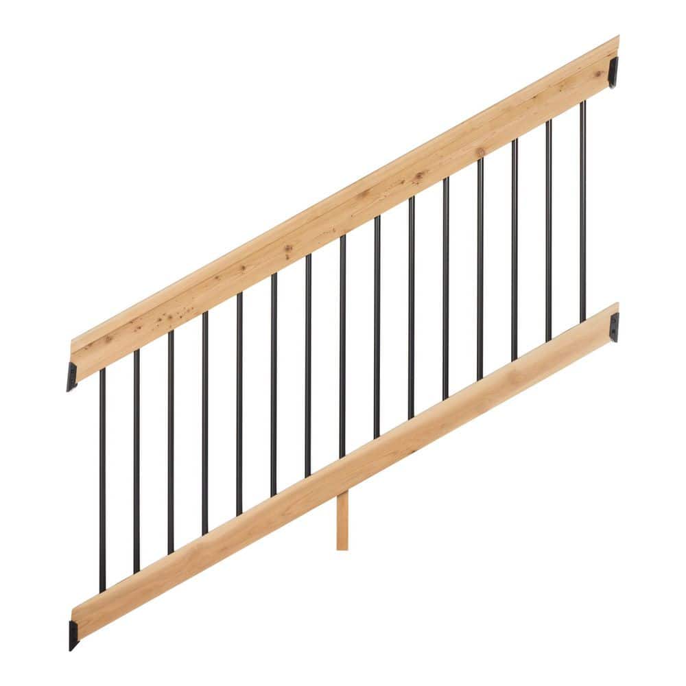 Cedar Railing Kit Reviews for ProWood 3 ft. x 6 ft. x Western Red Cedar Capped Wood Deck ...