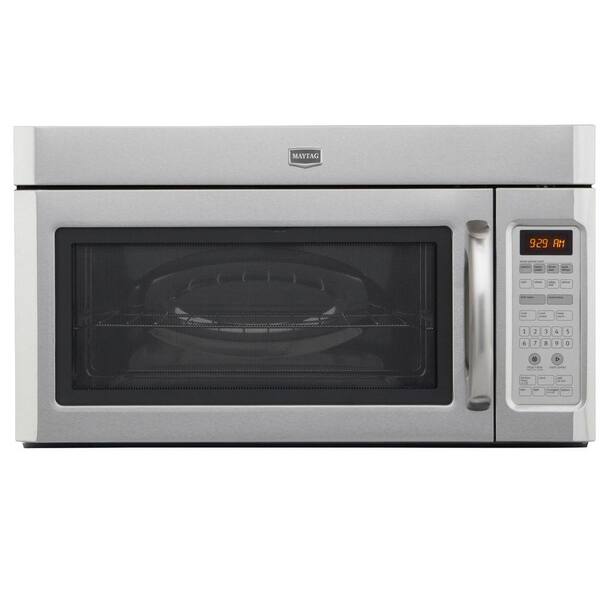Maytag 2.0 cu. ft. Over the Range Microwave in Stainless Steel with Sensor Cooking-DISCONTINUED