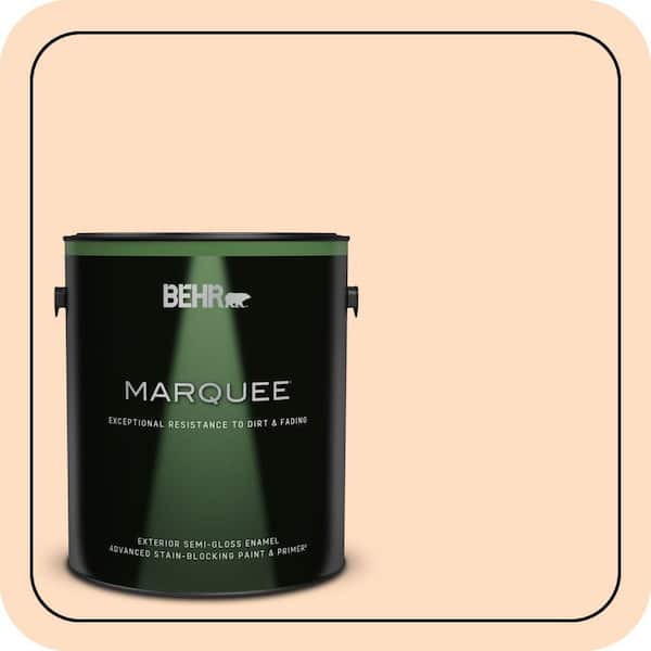 BEHR MARQUEE 1 gal. #270A-2 Orange Ice Semi-Gloss Enamel Exterior Paint & Primer
