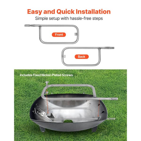 GFTIME 6559 Gusseisen Grillplatte Bratpfanne für Weber Q200, Q220, Q240