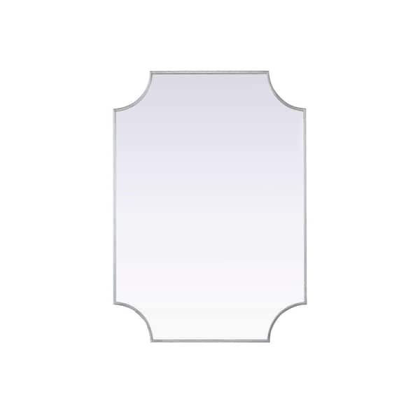 Brass 22 in. W x 36 in. H Rectangle Wall Mirror