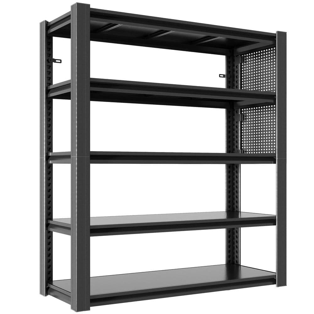 5-Shelf Heavy Duty Steel Adjustable Garage Storage Shelving Unit in Black (47.2 in. W x 72 in. H x 23.6 in. D) price history on PriceWatchPro