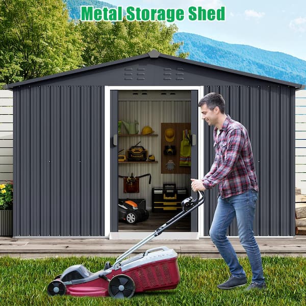 Garvee Professional Install 10 ft. W x 12 ft. D Metal Storage Shed