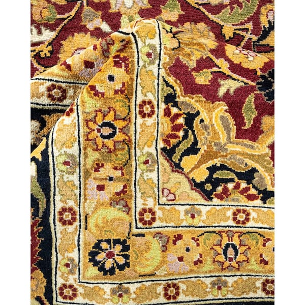 Mogul Red 10 ft. x 14 ft. Oriental Wool Indoor Area Rug