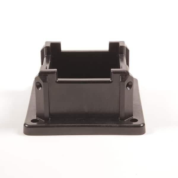 Unbranded 4 in. x 4 in. Black Post Anchor