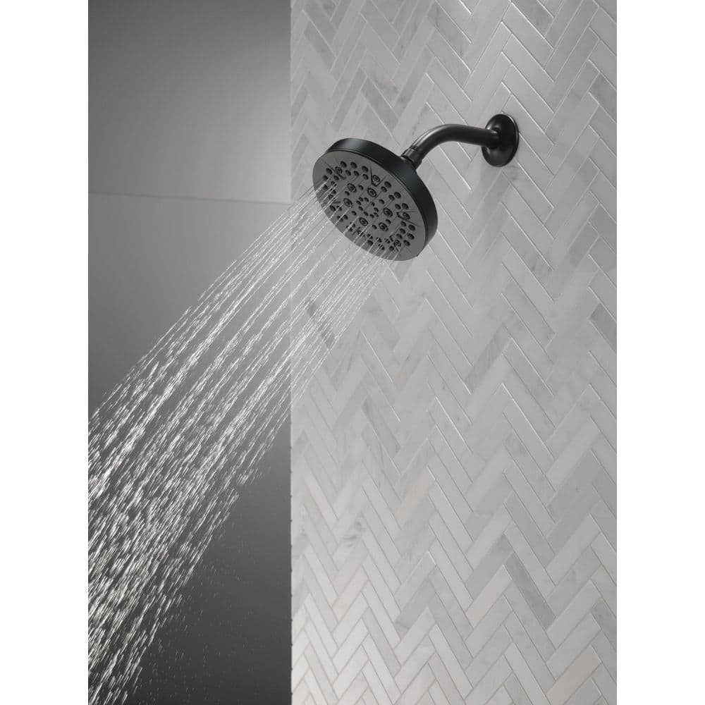 Matte Black Multi-Function Wall Mounted Shower Head