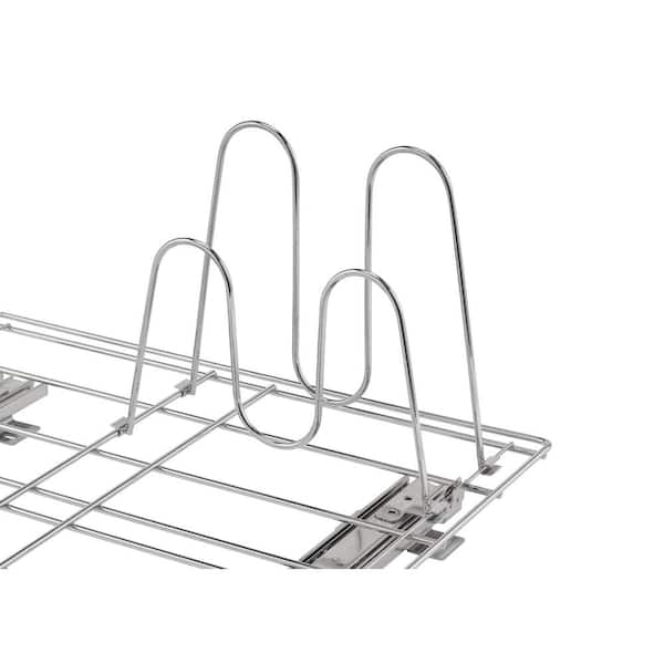 VEVOR Pan and Pot Rack 12.5 in. W Expandable Pull Out Under Cabinet  Organizer Pot Racks,Silver DCHGCJGJYC12YBDIVV0 - The Home Depot